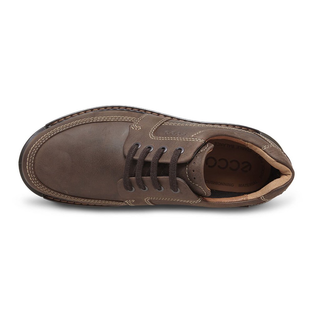 Mens Oxford Shoes - ECCO Fusion Ii Tie - Brown - 6084GDLXB